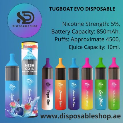 tugboat evo disposable 4500 puffs