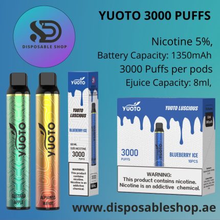 Yuoto 3000 Puffs Disposable vape