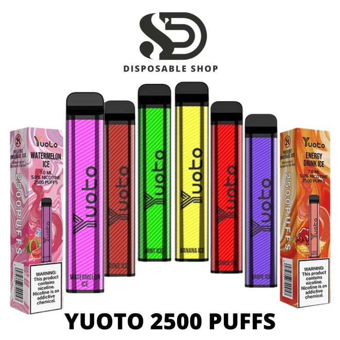 yuoto xxl disposable vape 2500 puffs