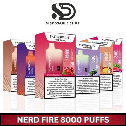 Nerd Fire 8000 Puffs disposable vape 20mg
