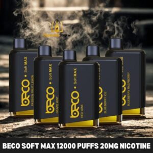 beco soft max 12000 puffs 20mg nicotine none rechargeable disposable