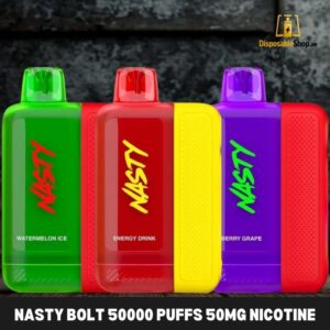 nasty bolt 50000 puffs 50mg nicotine disposable vape