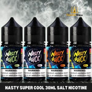 nasty super cool 30ml salt nicotine e liquids 35mg and 50mg in dubai