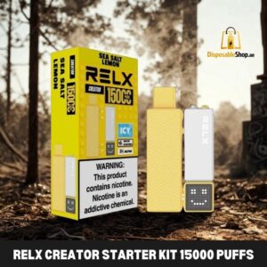 relx creator starter kit 15000 puffs disposable vape in uae