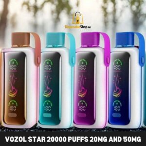 vozol star 20000 puffs 20mg and 50mg disposable vape in dubai