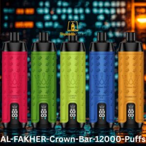 crown bar al fakher 12000 puffs 0 5mg integrated hookah sound wave disposable vape in dubai