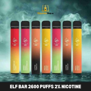 Elf Bar 2600 Puffs 20mg Disposable Vape in Dubai