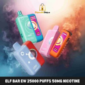 elf bar ew 25000 puffs 50mg nicotine ice adjustable disposable vape in Dubai