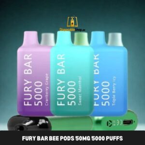 fury bar bee pods 50mg 5000 puff disposable vape in dubai