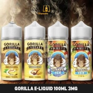 GORILLA E-Liquid 100ml 3mg Vape Juice
