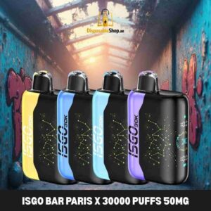 isgo paris x 30000 50mg puffs disposable vape in dubai