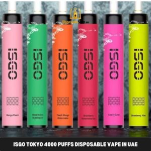 isgo tokyo 4000 puffs disposable vape in uae
