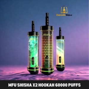 mfu shisha x2 hookah 60000 puff disposable vape in dubai