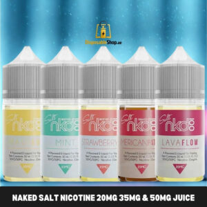 naked salt nic 20mg 35mg and 50mg e liquid in dubai