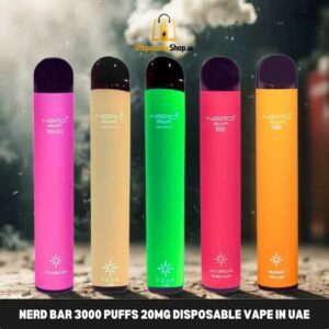 Nerd Bar 3000 Puffs 20Mg Disposable Vape In UAE