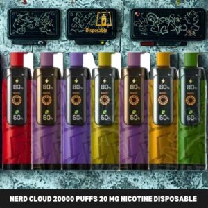 NERD Cloud 20000 Puffs 20 MG Nicotine Disposable Vape in Dubai