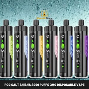 Pod Salt Shisha 8000 Puffs 3MG Disposable Vape in Dubai