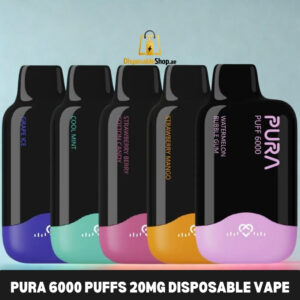 pura 6000 puffs 20mg disposable vape in dubai 1