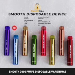 Smooth 3000 Puffs Disposable Vape In UAE