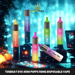 tugboat evo 4500 puffs 50mg disposable vape in dubai