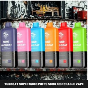 tugboat super 16000 puffs 50mg disposable vape in dubai