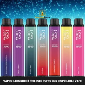 vapes bars ghost pro 3500 puffs 0mg disposable vape in dubai