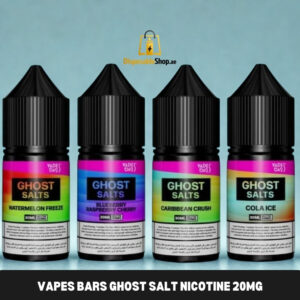 vapes bars ghost salt nicotine 20mg of 30ml and 60ml in dubai