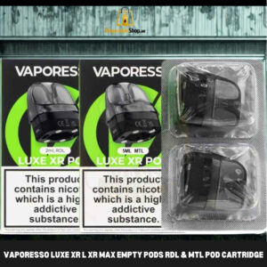 vaporesso luxe xr l xr max empty pods rdl and mtl pod cartridge in dubai uae