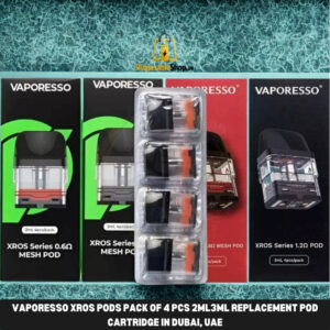 vaporesso xros pods pack of 4 pcs 2ml3ml replacement pod cartridge in dubai uae