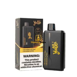 yalla 24000 puffs 50mg disposable vape in dubai strawberry wkiwi strawberry mint