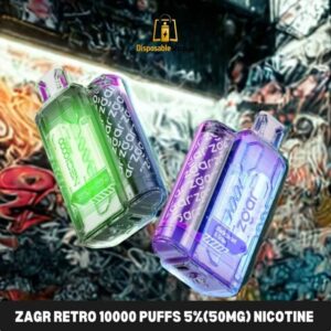 ZGAR Retro 10000 Puffs 50mg Disposable Vape in Dubai