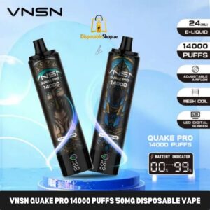 VNSN Quake Pro 14000 Puffs 50mg Disposable Vape in Dubai, UAE