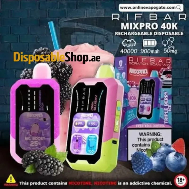 Rifbar Mixpro 40K review: Rifbar Mixpro 40K 20mg disposable vape